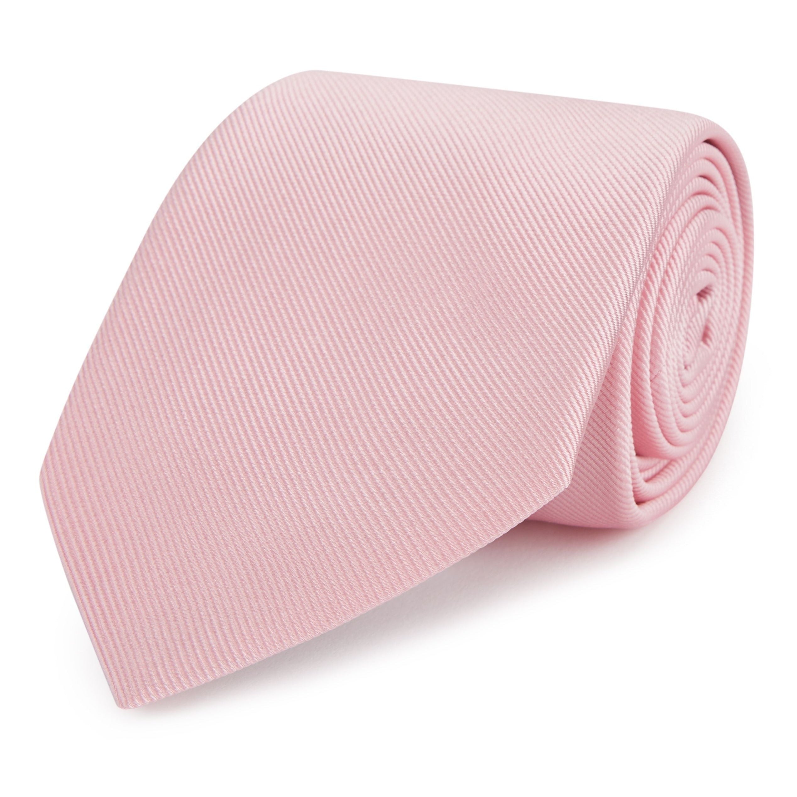 Premium Pink Heavy Twill Woven Silk Necktie for Men - Elegant Business & Formal Occasions, Weddings, Office Wear