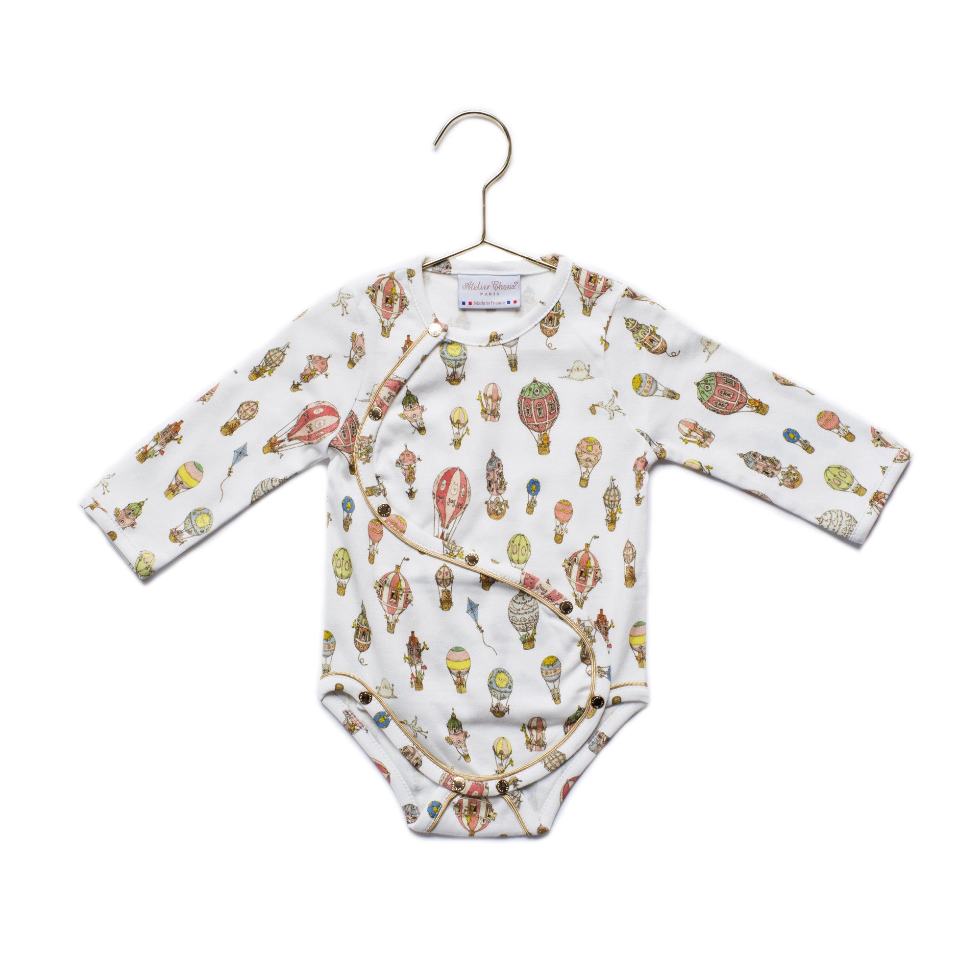 Atelier Choux Rive Gauche Baby Onesie - Premium Organic Cotton Bodysuit for Newborns & Infants - Perfect for Everyday Wear, Photo Shoots & Special Occasions