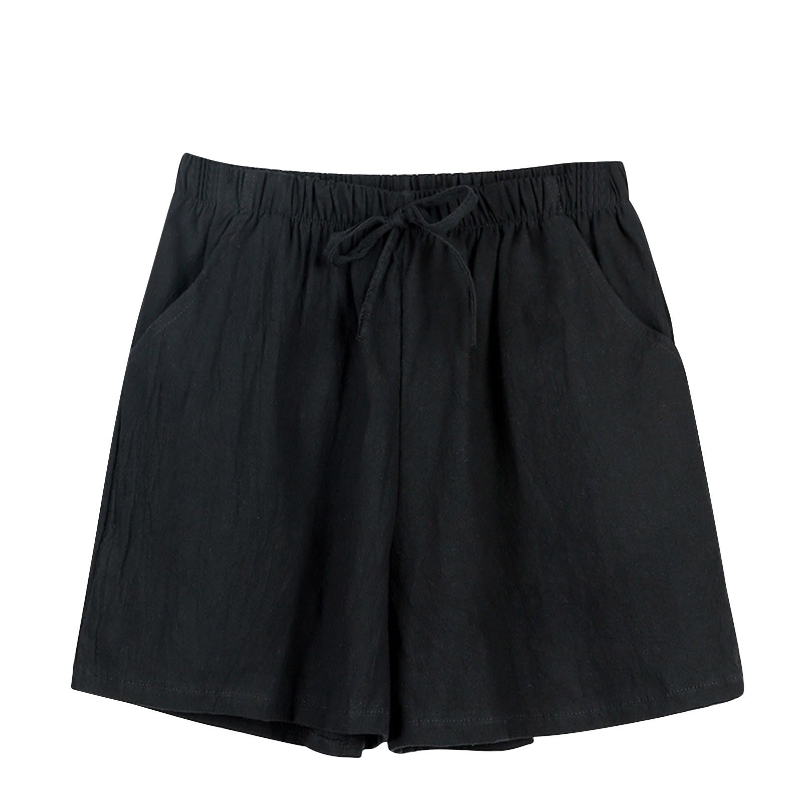 Women's Casual Summer Shorts - Elastic Waist with Pockets | Beach & Lounge Wear