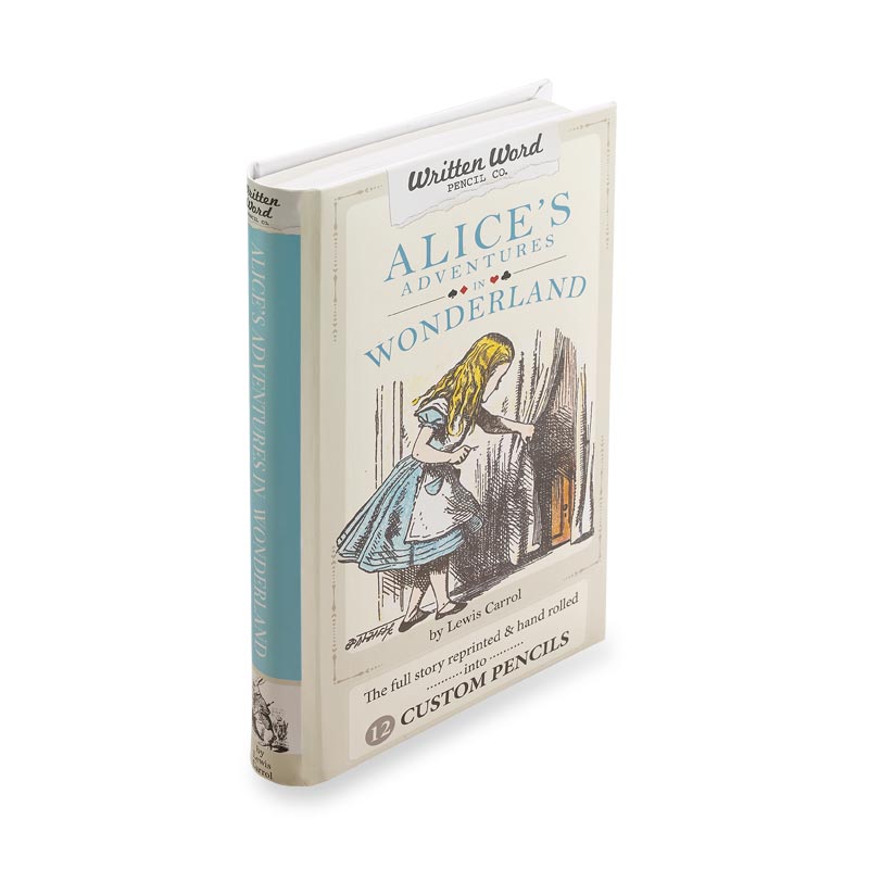 Alice in Wonderland Classic Story Pencils - Set of 12 Wooden Pencils with Storybook Characters - Perfect for School, Office & Collectors