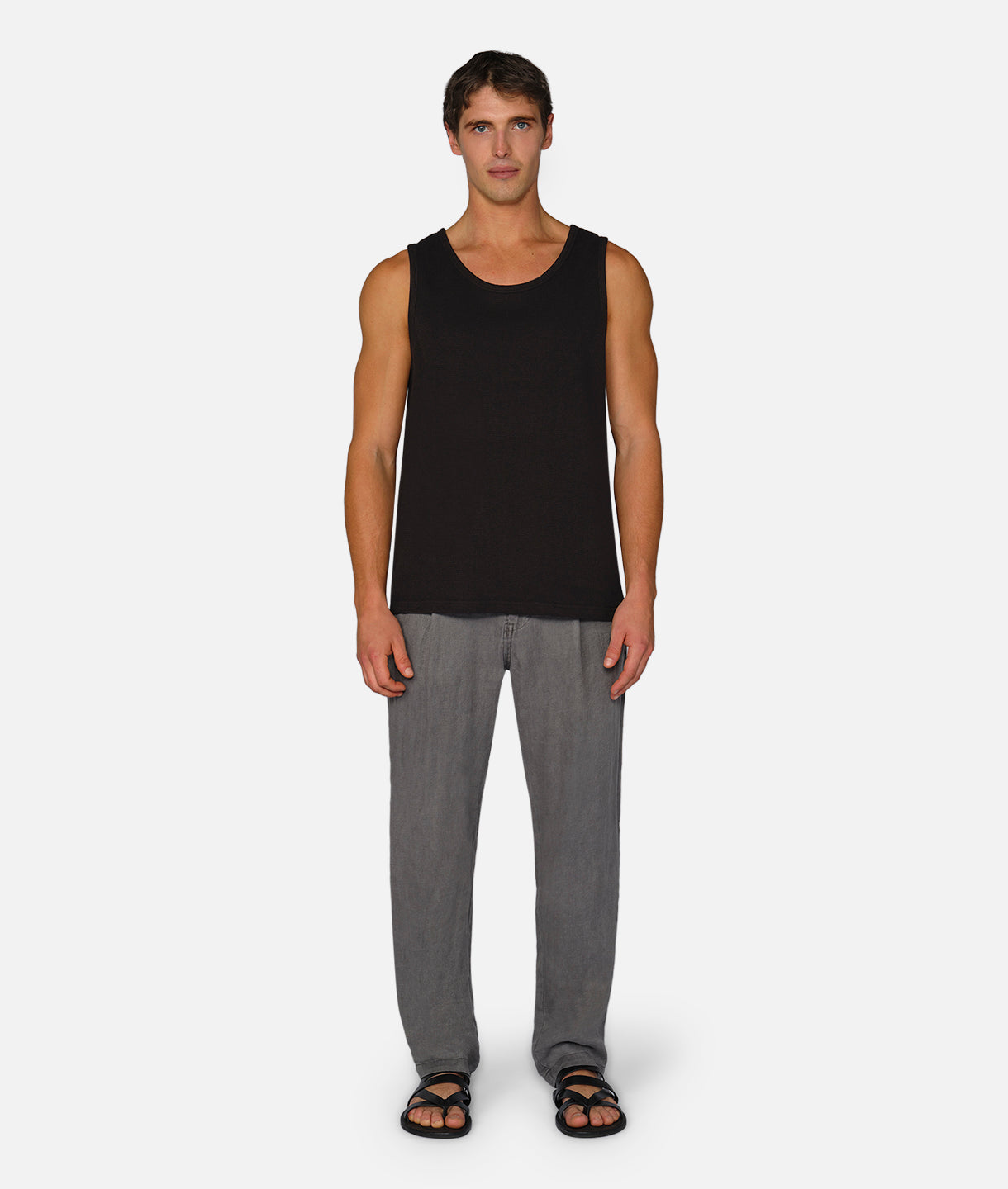 The Capri Linen Pants for Women - Comfortable & Stylish Gun Metal Color - Perfect for Summer, Travel, and Casual Wear