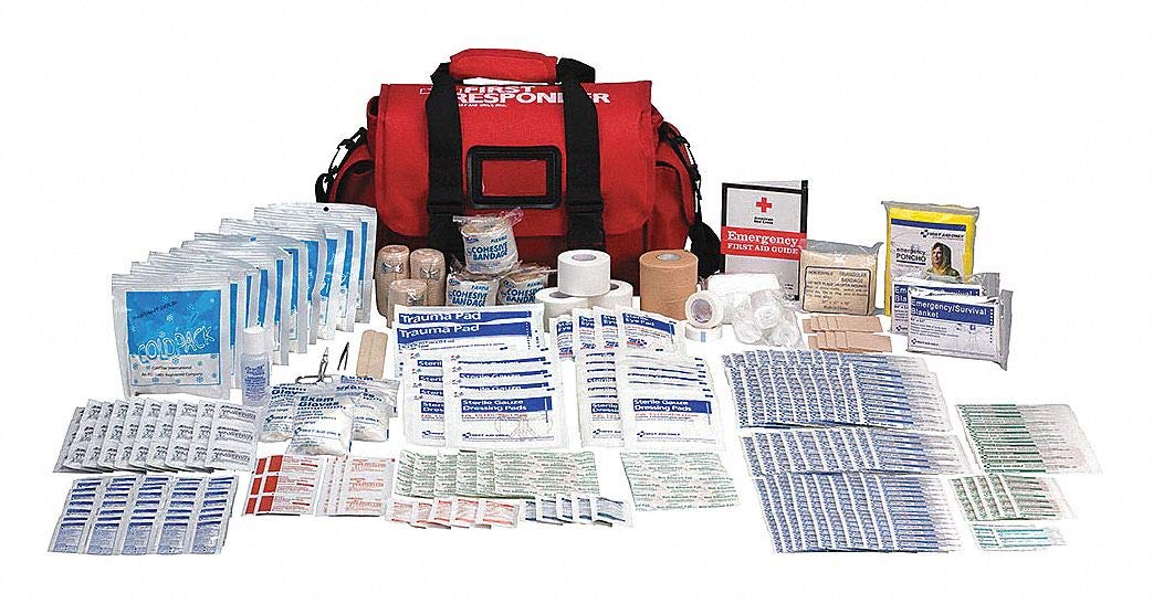 390-Piece First Responder First Aid Kit for Coaches - Soft-Sided Portable Medical Bag for Sports, Emergencies & Travel