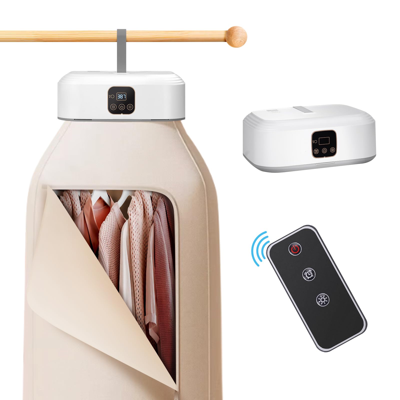 Portable Clothes Dryer - Compact Electric Laundry Dryer with Remote Control & Dry Bag | Foldable Mini Drying Machine for Travel, RV, Home & Apartment | Perfect for Small Spaces & Quick Drying on the Go