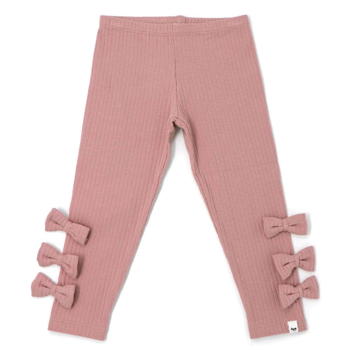Oh Baby Bow Leggings in Blush - Adorable Baby Girl Leggings with Bow Detail | Soft & Stretchy for Playtime, Outfits & Photos