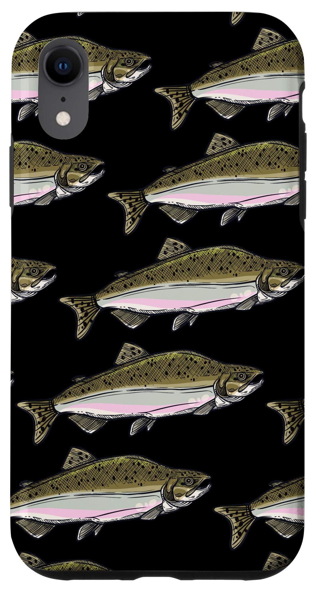 iPhone XR Case - Rainbow Trout Design Shockproof Protective Cover - Perfect for Outdoor Adventures, Travel & Daily Use