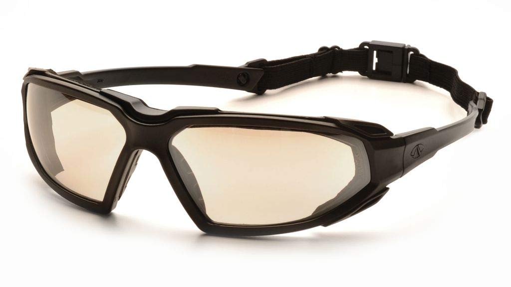 (12 Pair) Pyramex SBB5080DT High Safety Glasses - Black Frame with Mirror Lens, Anti-Fog, UV Protection for Indoor/Outdoor Work, Construction, Woodworking, and DIY Projects