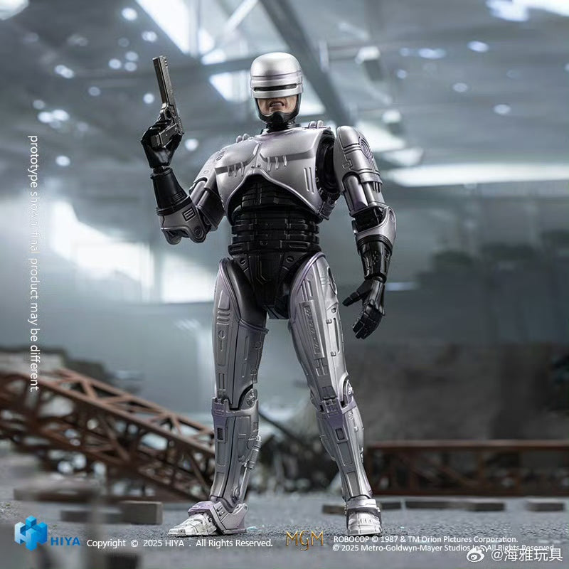 Pre-Order Hiya Toys 6-inch 1/12 Scale RoboCop Action Figure - Highly Detailed Super Series Collectible for Display & Diorama Scenes