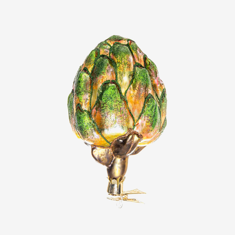 Artichoke Clip on Ornament - Decorative Artificial Plant for Home, Office, and Party Decor - Perfect for Christmas, Weddings, and DIY Crafts