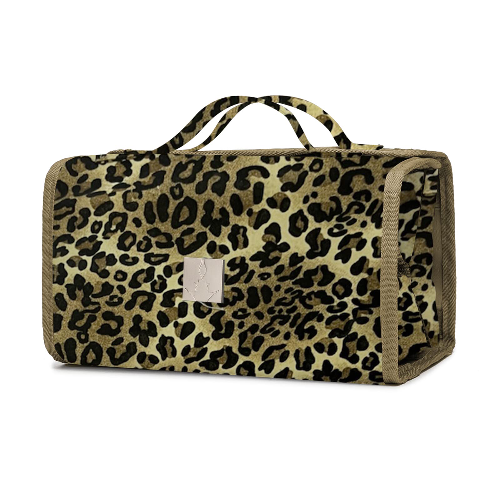 ROYALFAIR Roll Up Makeup Bag - Waterproof Travel Toiletry Organizer for Women & Men with 4 Clear TSA Approved Pouches | Hanging Cosmetic Bag for Bathroom, Gym, Camping & Business Trips