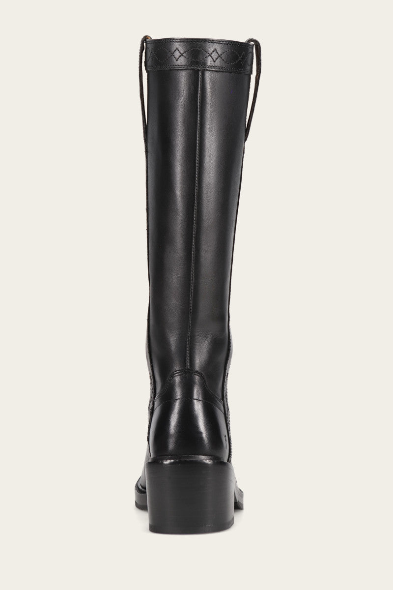 Kate Women's Black Pull-On Boots - Comfortable & Stylish for Casual Wear, Work & Outdoor Activities