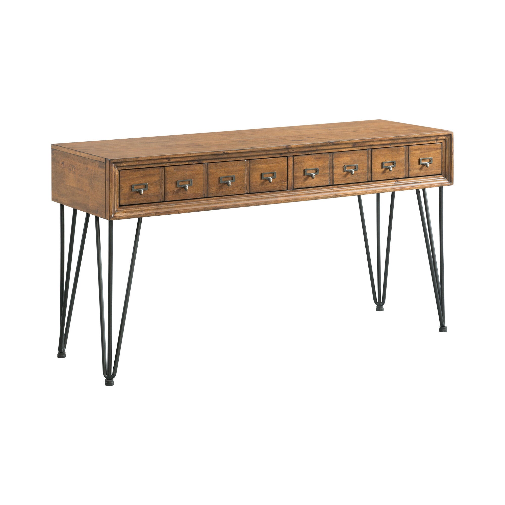 Boone Sofa Table - Modern Narrow Console Table for Living Room, Entryway, or Behind Couch - Sturdy Wooden Sofa Table with Shelf for Home Decor & Storage
