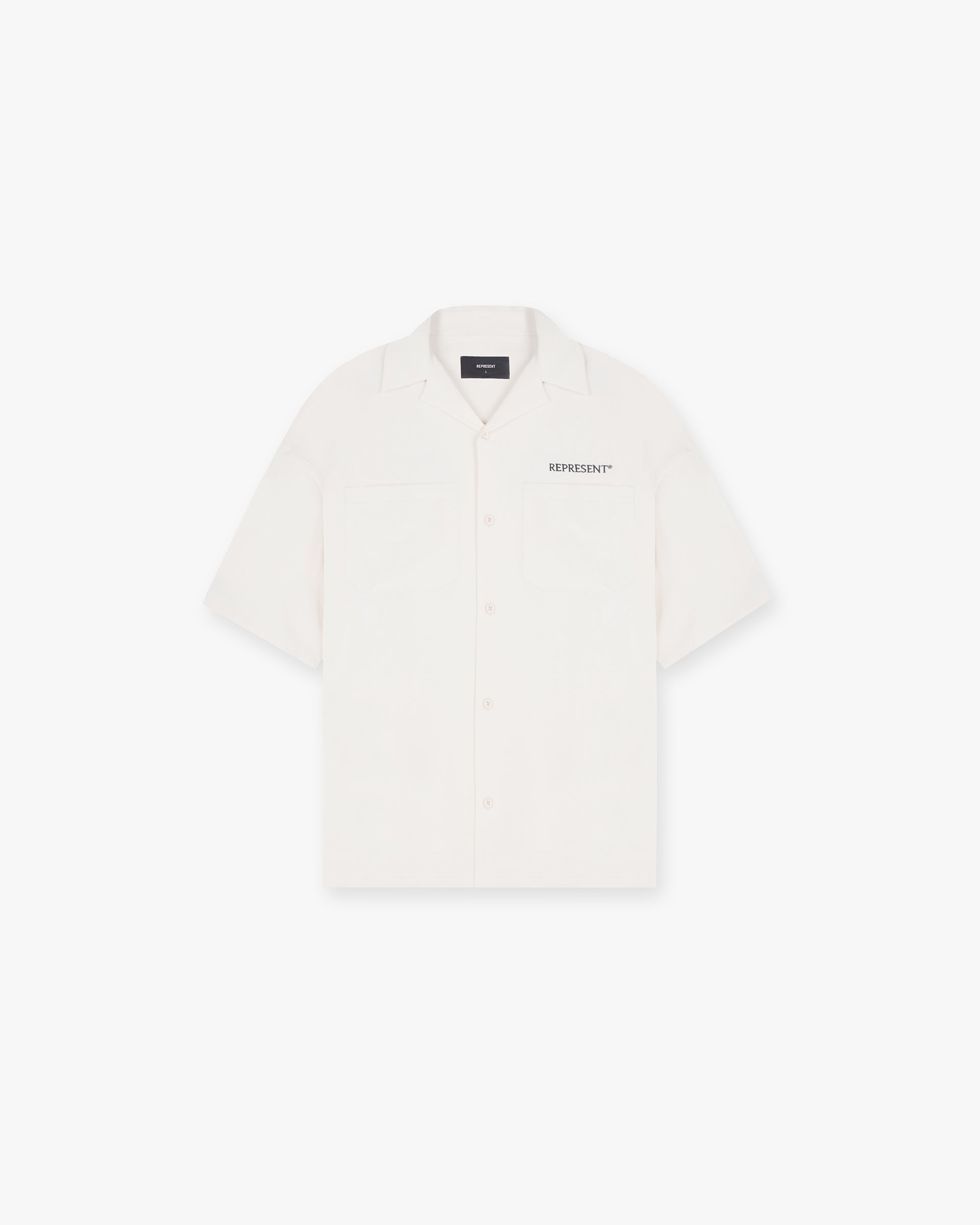 Men's Classic Bowling Shirt - Flat White Color - Perfect for Bowling Leagues, Casual Wear & Retro Fashion