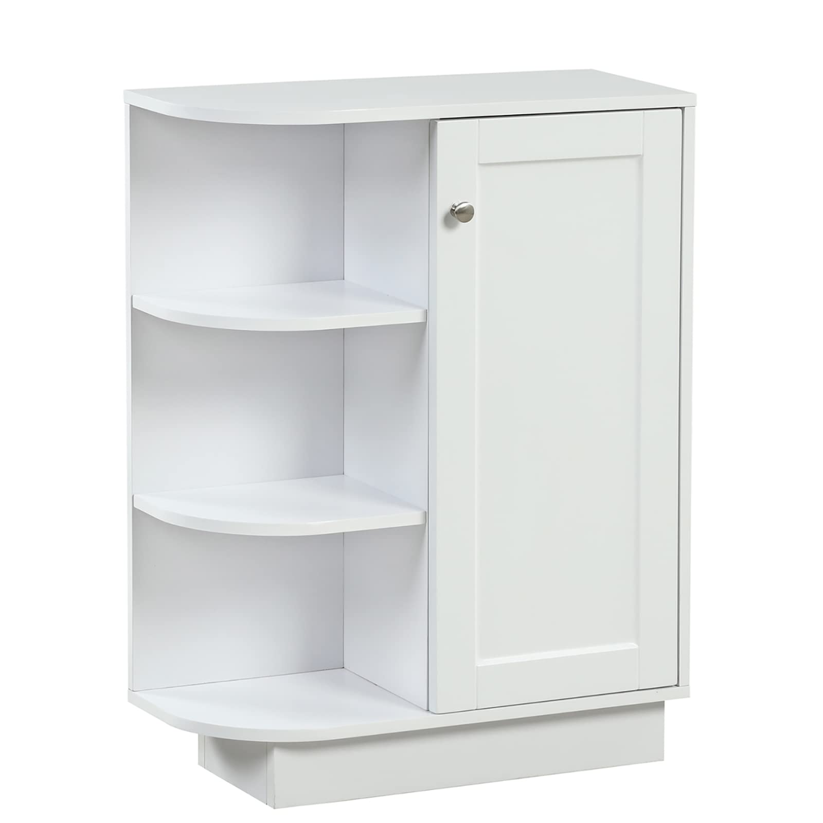 Open Style Shelf Cabinet - Freestanding Bathroom Storage Cabinet with Adjustable Shelves, White | Ample Storage Space & Easy Assembly | Perfect for Bathroom Organization, Bedroom Storage & Living Room Decor