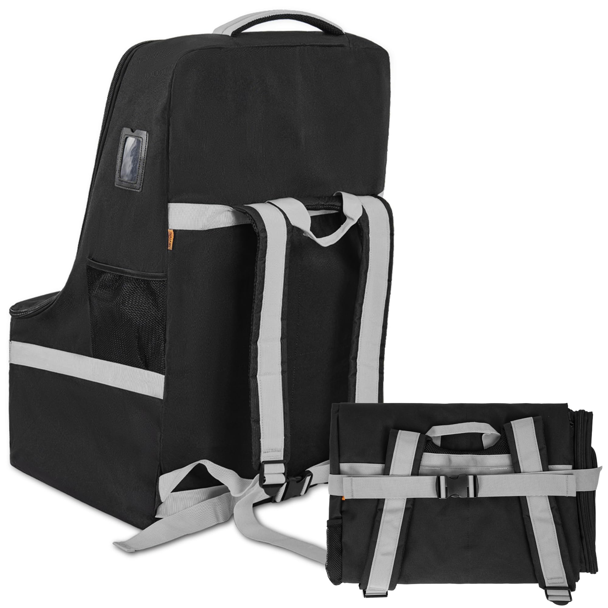 Heavy Duty Car Seat Travel Bag for Airplane - Waterproof Gate Check Car Seat Backpack with Adjustable Shoulder Strap | Perfect for Air Travel, Road Trips & Baby Gear Storage