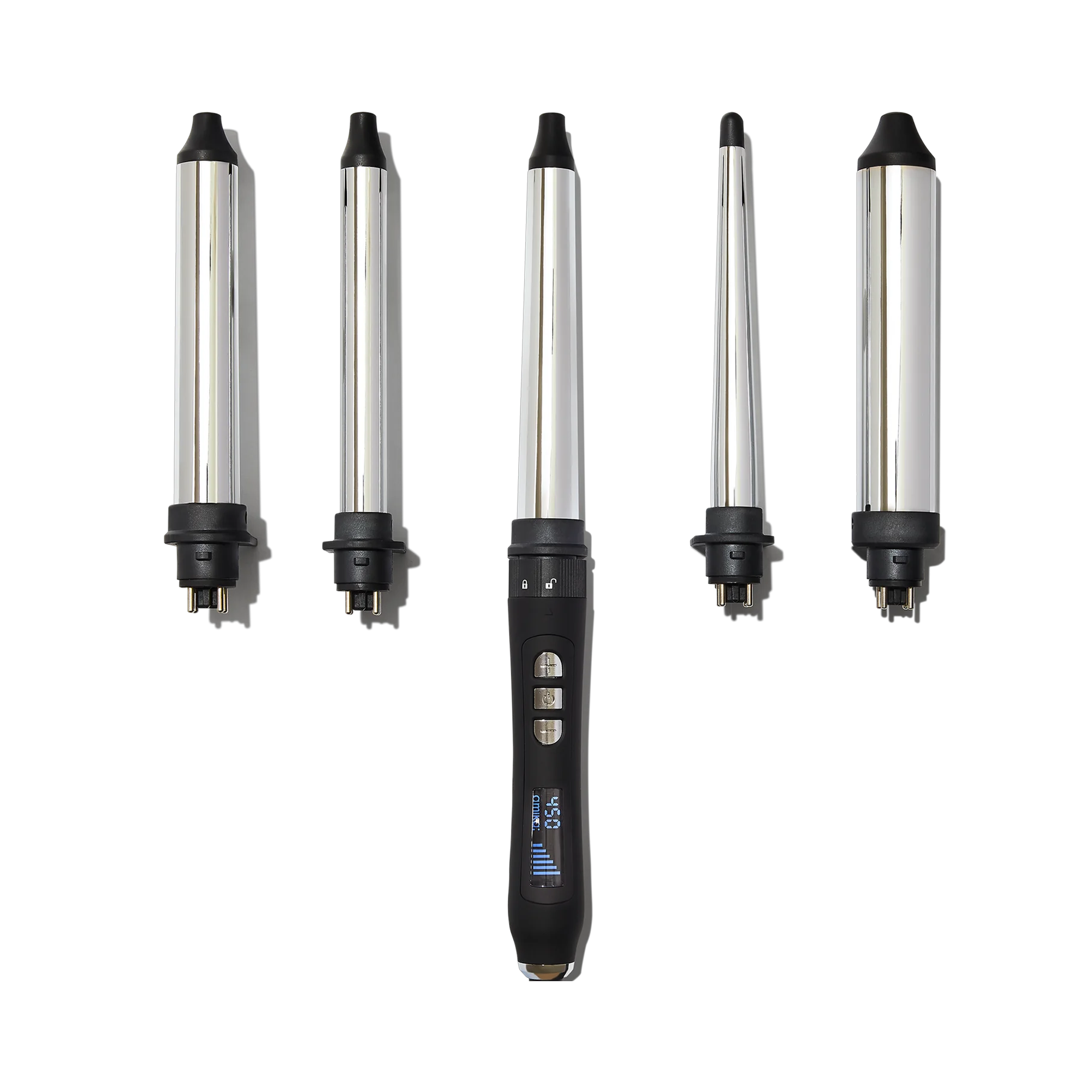 Amika The Chameleon 5-in-1 Curling Wand - Professional Hair Styler for Waves, Curls & Straightening - Perfect for Home Use & Salon Styling