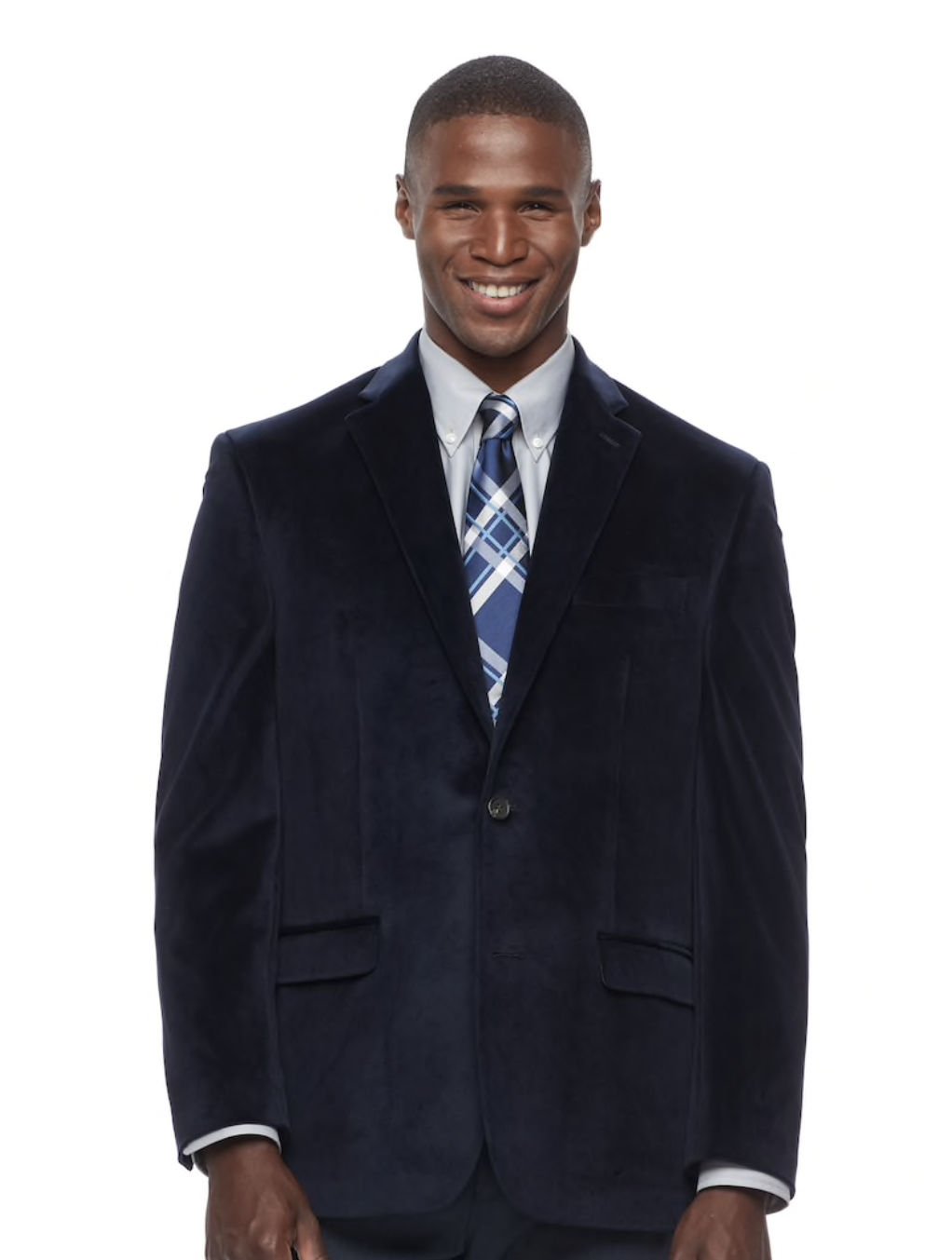 Chaps Men's Classic-Fit Velvet Stretch Sport Coat Blazer - Formal & Casual Jacket for Weddings, Parties & Office Wear | Comfortable Stretch Fabric