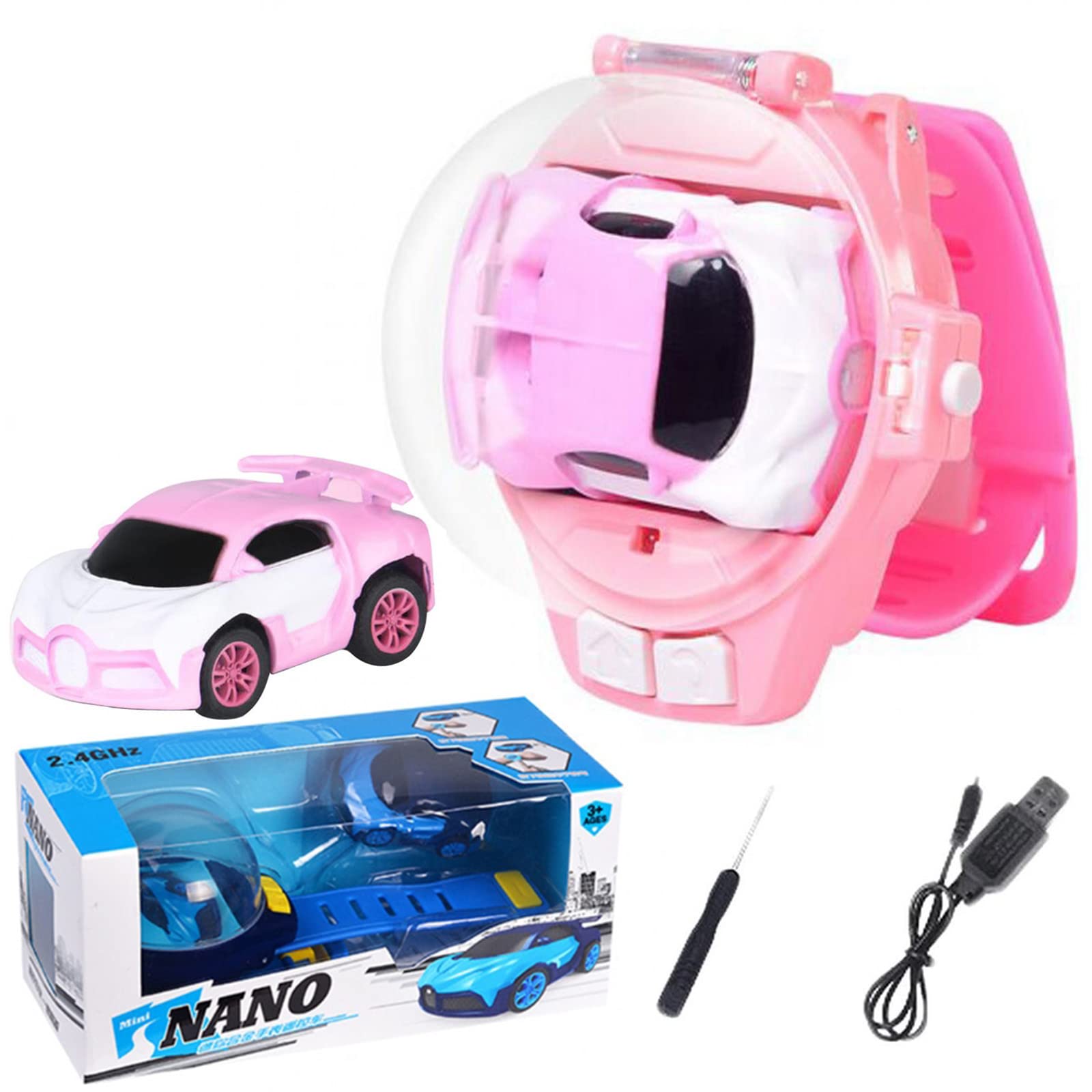 **2.4GHz Remote Control RC Car Toy for Kids - Rechargeable USB Charging Mini Racing Car, Birthday Gift for Boys & Girls, Outdoor Summer Toy with Interactive Game Features - Perfect for Backyard Play, Racing Competitions & Indoor Fun**