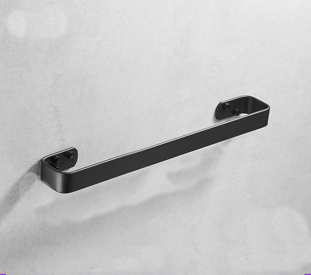 LQPHE Punch-Free Towel Rack - Wall Mounted Aluminum Bathroom & Kitchen Towel Hanger with Screw & Self-Adhesive Mounting for Balcony, Bedroom, and Living Room - Space Saving Dual-Use Towel Rail