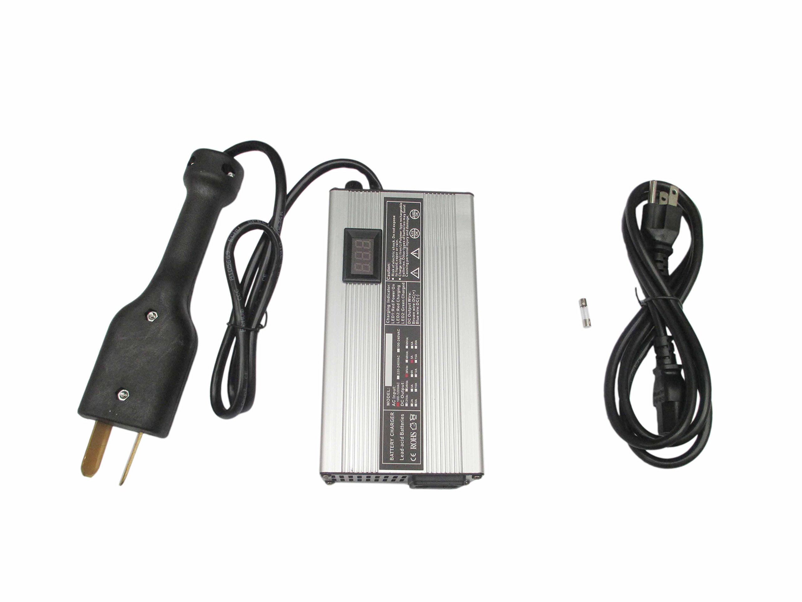 36V Golf Cart Battery Charger for Yamaha & Club Car DS/TXT - Fast Charging with Crowsfoot Plug - Perfect for Golf Courses, Resorts & Home Use