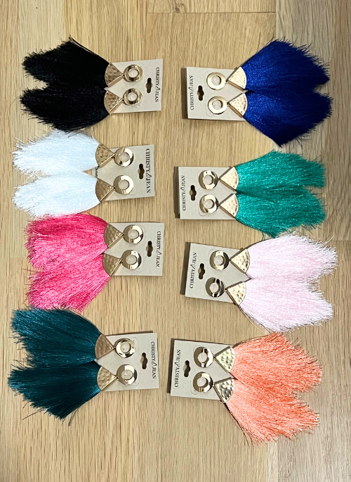 Kensie Women's Boho Fringe Earrings - Stylish Dangle Drop Earrings for Party, Wedding & Everyday Wear
