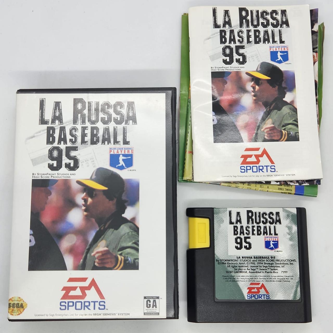 EA Sports La Russa Baseball 95 - Sega Mega Drive Retro Video Game with Original Manual (PAL Version) - Perfect for Classic Gaming Collectors & 90s Nostalgia Fans