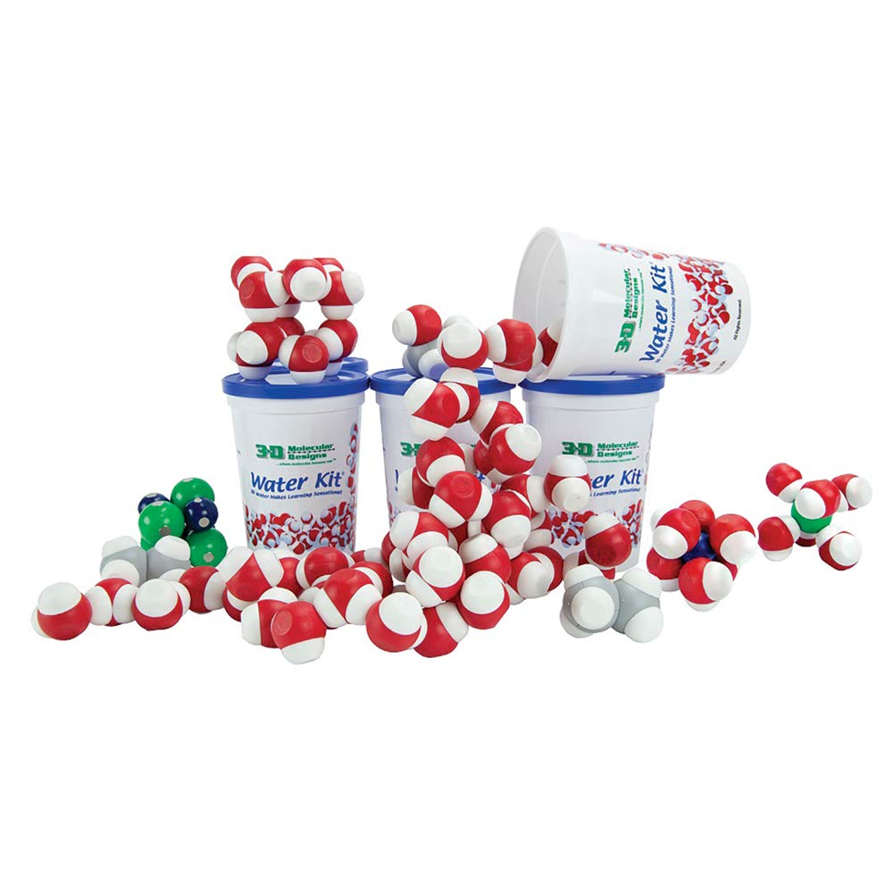 Carolina Magnetic Water Kit Class Set - Interactive Molecular Model for Science Education | 6 Kits with H2O, Ion & Ethane Molecules | Perfect for Classroom STEM Activities & Chemistry Learning