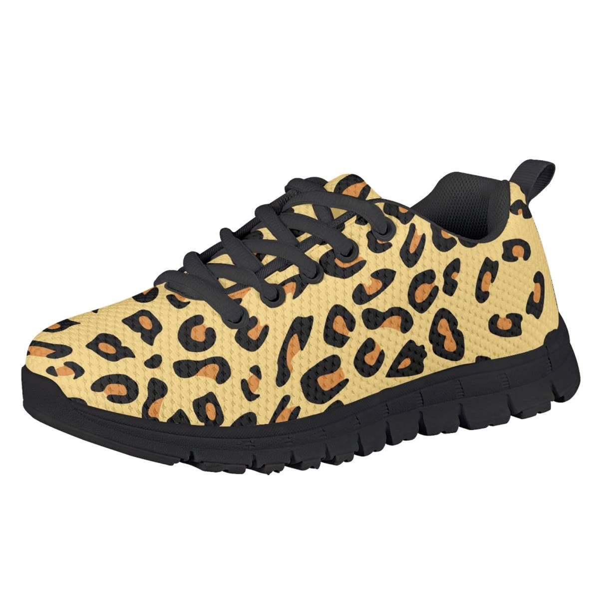 **Leopard Print Running Shoes for Girls - Lightweight Comfortable Kids Sneakers for Walking, Tennis & Play - Animal Skin Design - Perfect Gift for Active Girls**    *(Ideal for school, sports, outdoor adventures & stylish everyday wear!)*