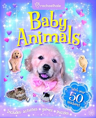Baby Animal Sticker and Activity Book for Kids - Fun Learning & Creative Play for Toddlers & Preschoolers