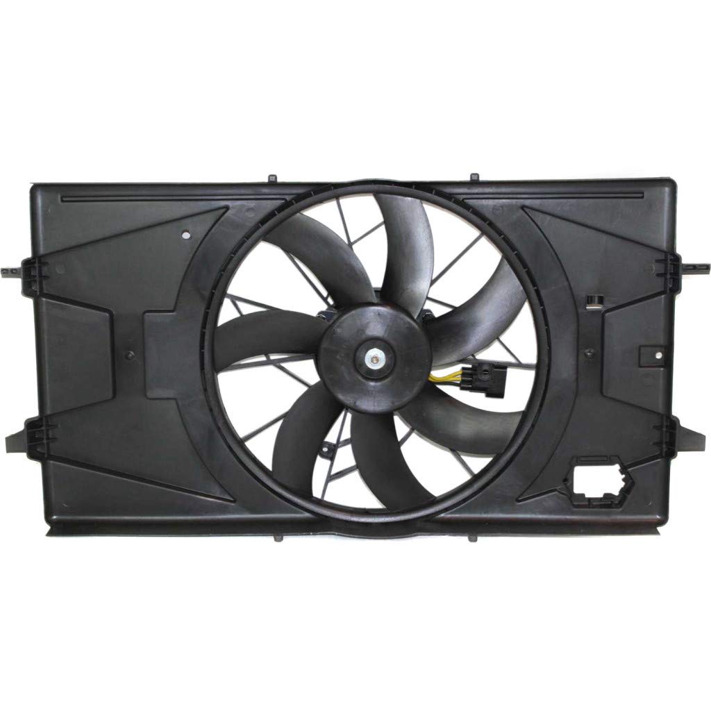 2005-2007 Saturn Ion Coupe/Sedan AC Radiator Fan Assembly Replacement - Compatible with 2.2L & 2.4L Engines, 3-Pin Connector - Fits GM3115207 & 15860809 | Perfect for Cooling System Repair & Summer Driving