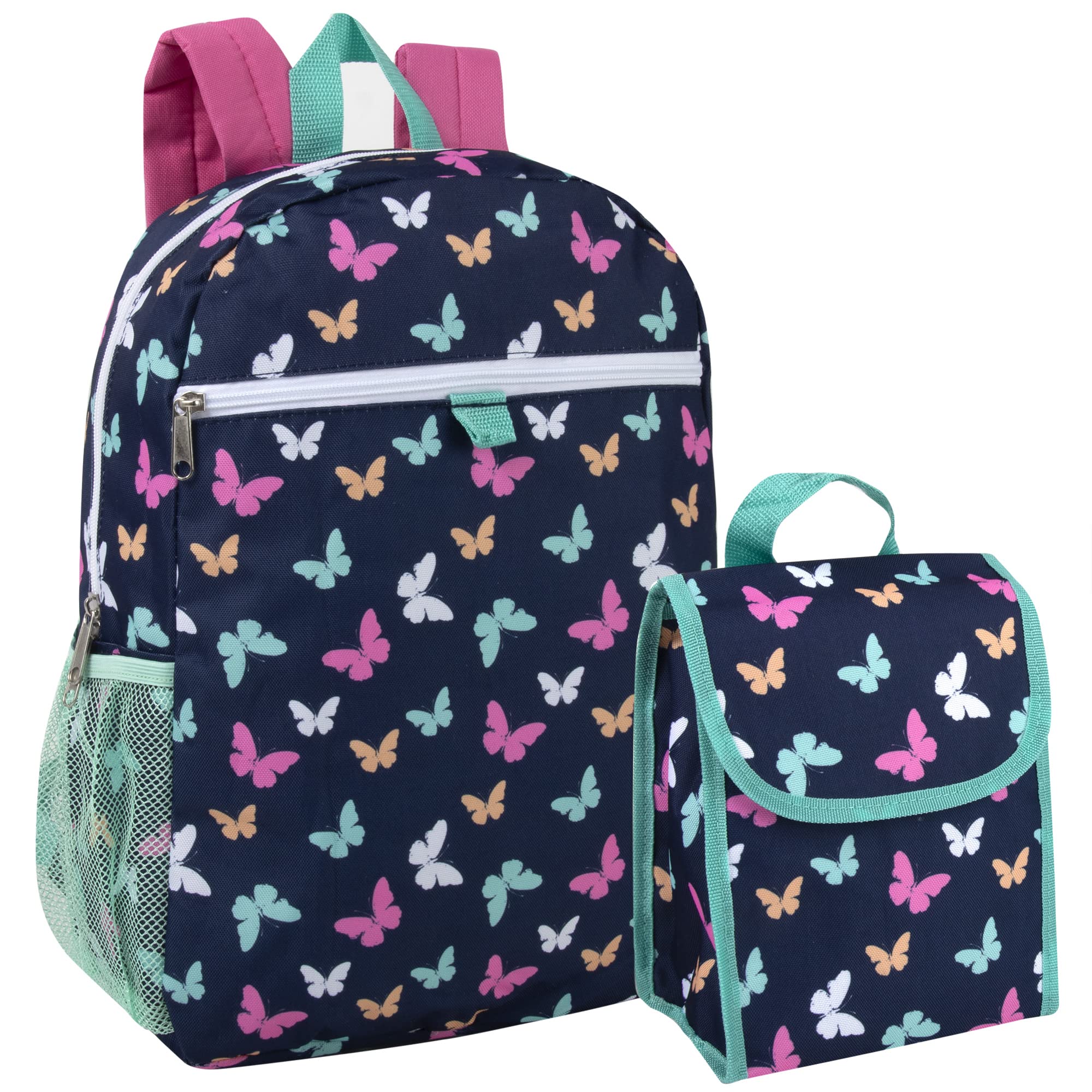 **Trail Maker Girls Backpack with Lunch Bag - Durable Elementary & Middle School Backpack Set for Kids - Perfect for School, Travel & Outdoor Adventures**