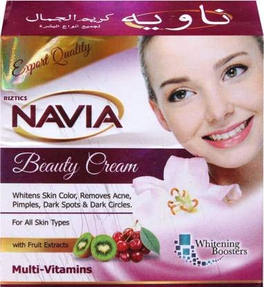 Navia Beauty Cream with Fruit Extracts & Multi-Vitamins - Hydrating Moisturizer for All Skin Types | Day & Night Face Care for Dry, Oily & Sensitive Skin
