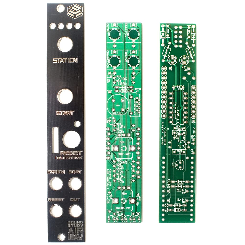 Sound Study Modular Air Wav PCB & Panel - DIY Synth Module for Electronic Music Production | Perfect for Home Studios & Live Performances