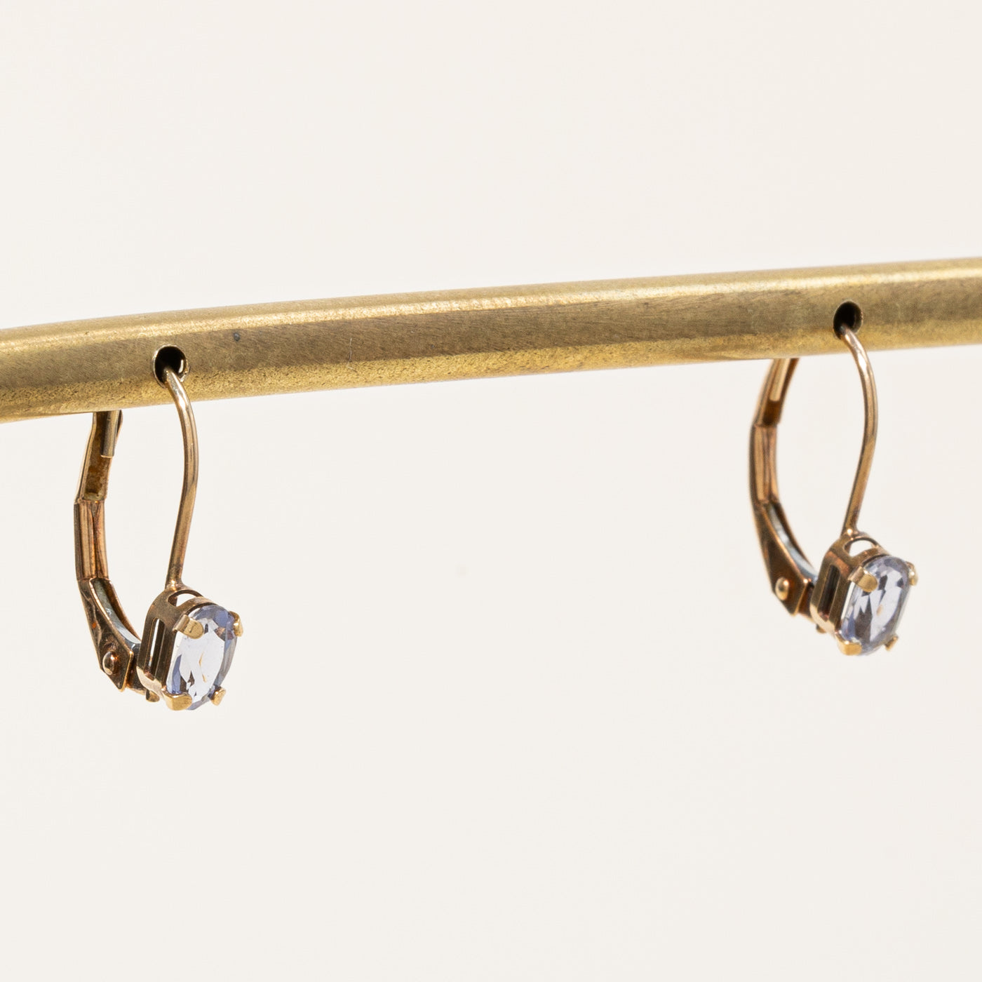 Iolite Lever Back Earrings | 0.30ctw Genuine Gemstone Jewelry | Elegant Purple Earrings for Women | Perfect for Weddings, Parties & Special Occasions