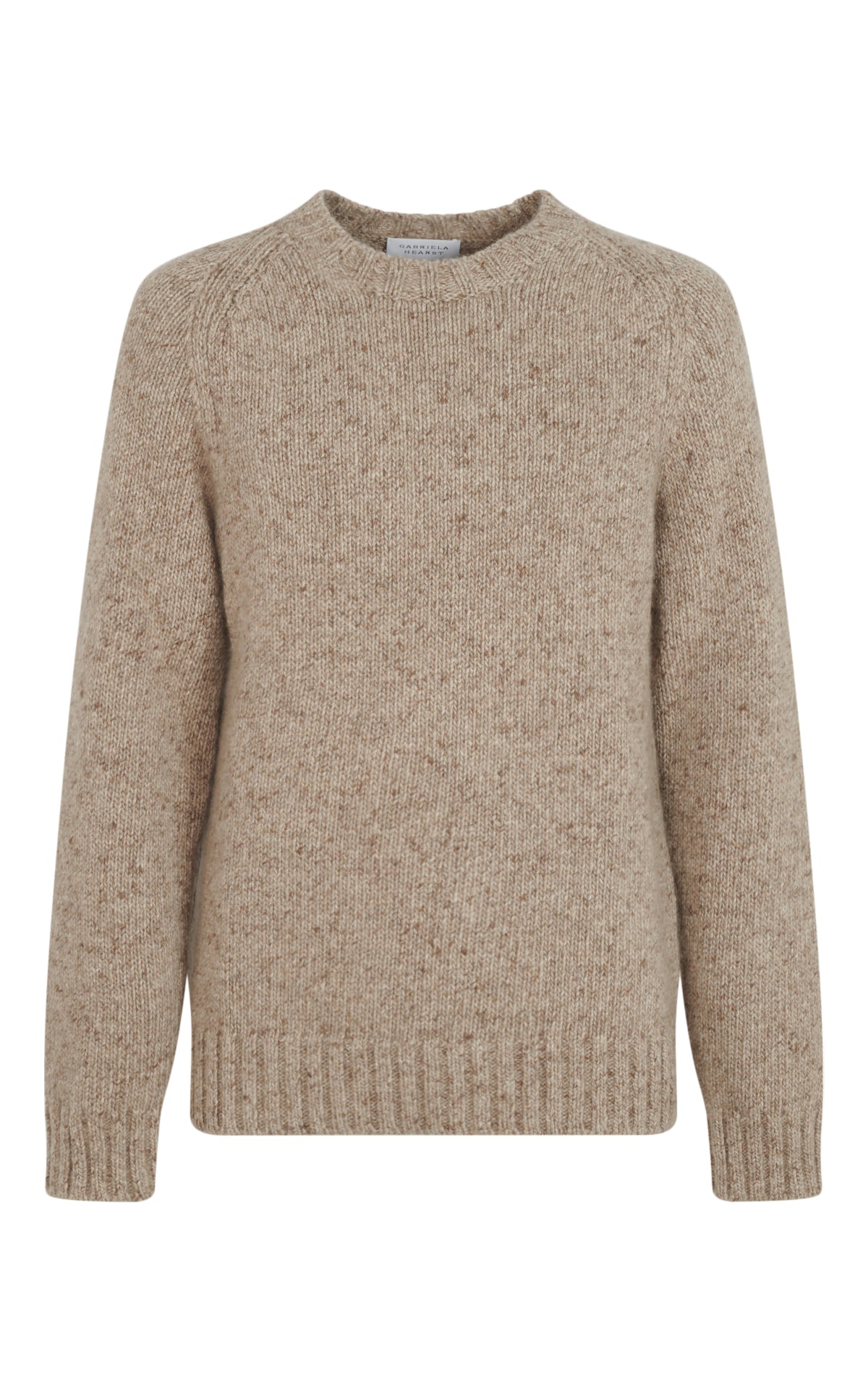 Alfie Crewneck Sweater in Oatmeal Multi Color - 100% Cashmere - Soft & Warm Winter Pullover for Men & Women - Perfect for Office, Travel & Casual Outfits