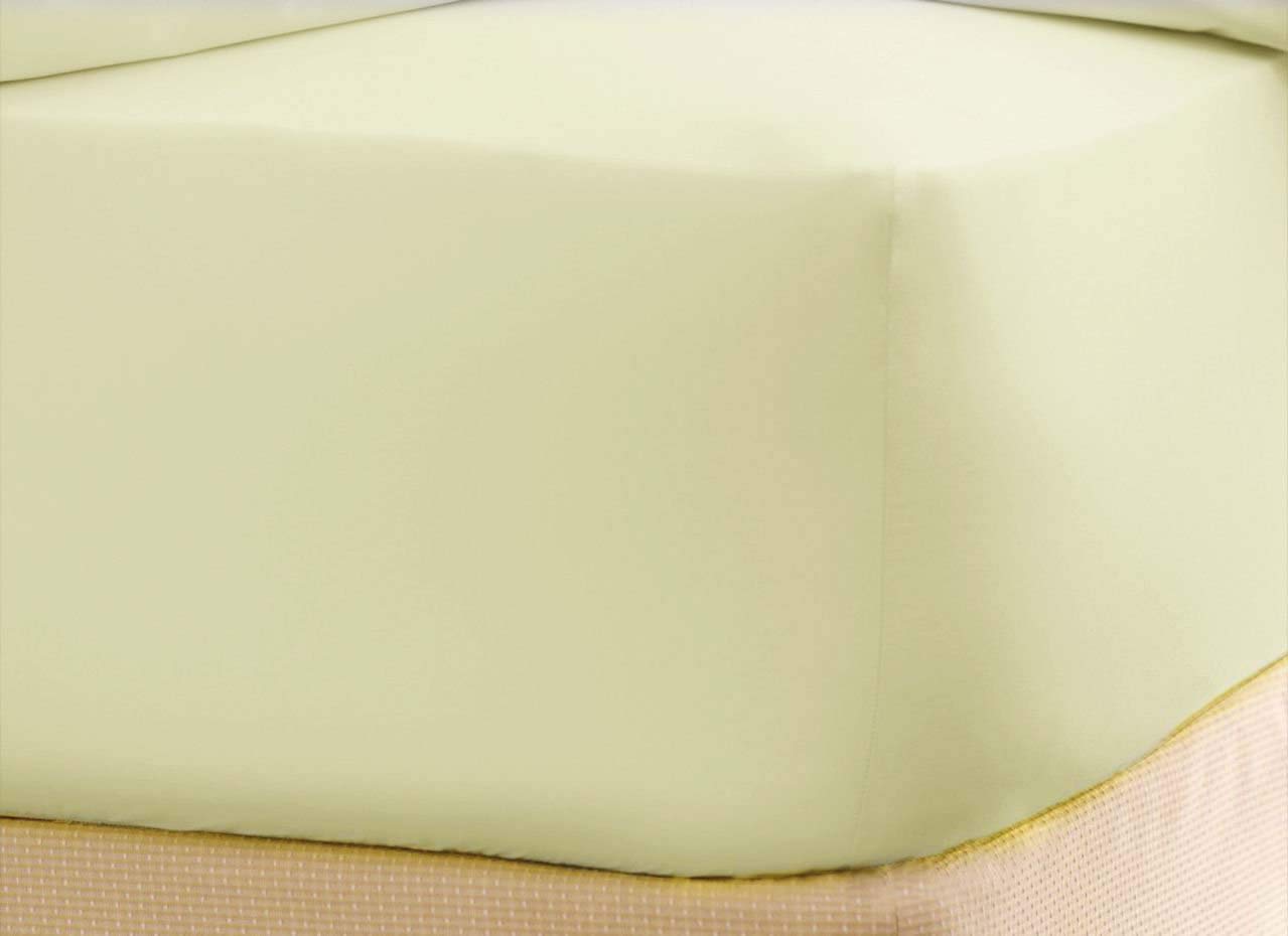 Premium 500 Thread Count 100% Egyptian Cotton Sateen Fitted Bottom Sheet Twin XL - Deep Pocket Elastic All Around for 10