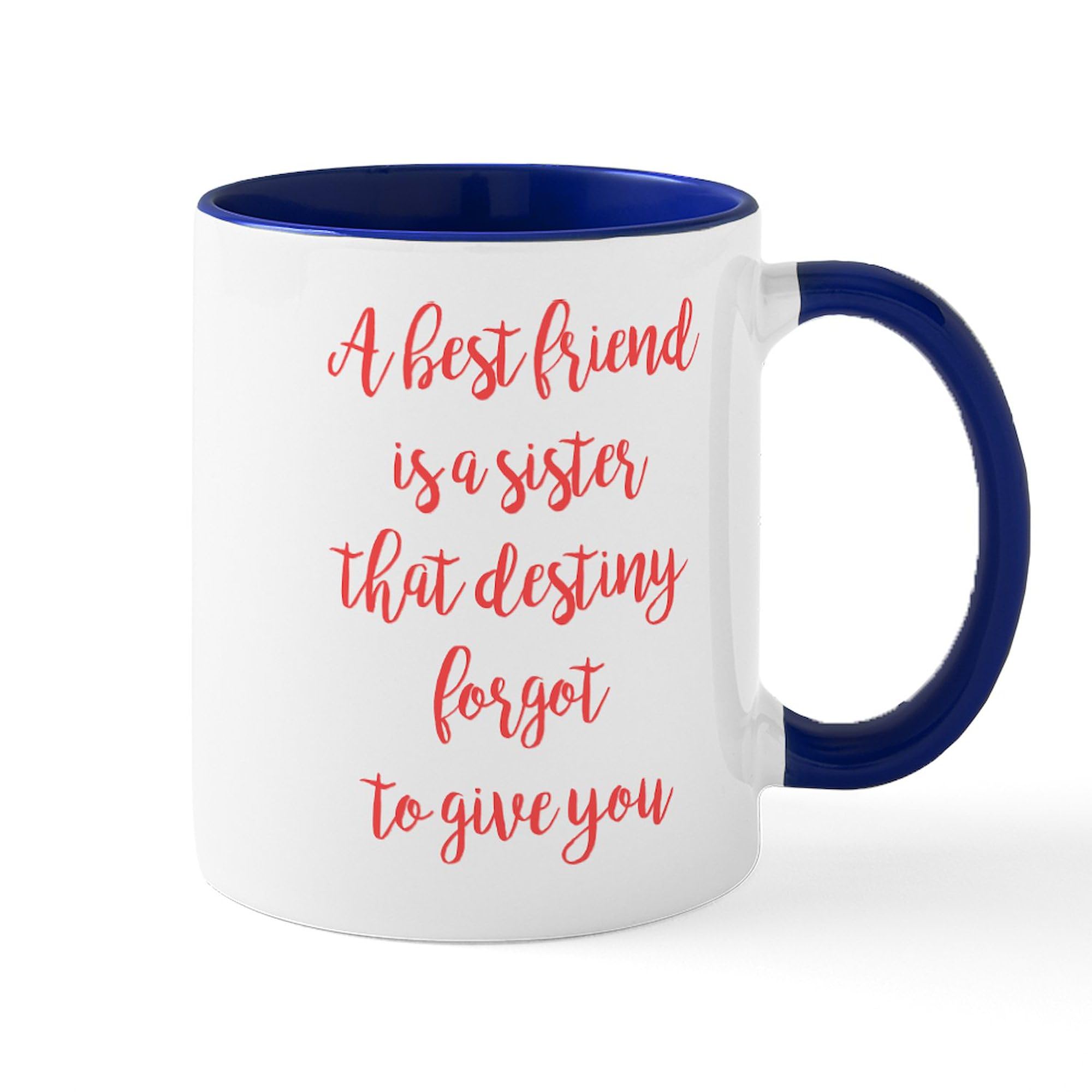 Best Friend Sister 11 oz Ceramic Coffee Mug - Perfect for Gifts, Office Use & Cozy Home Mornings