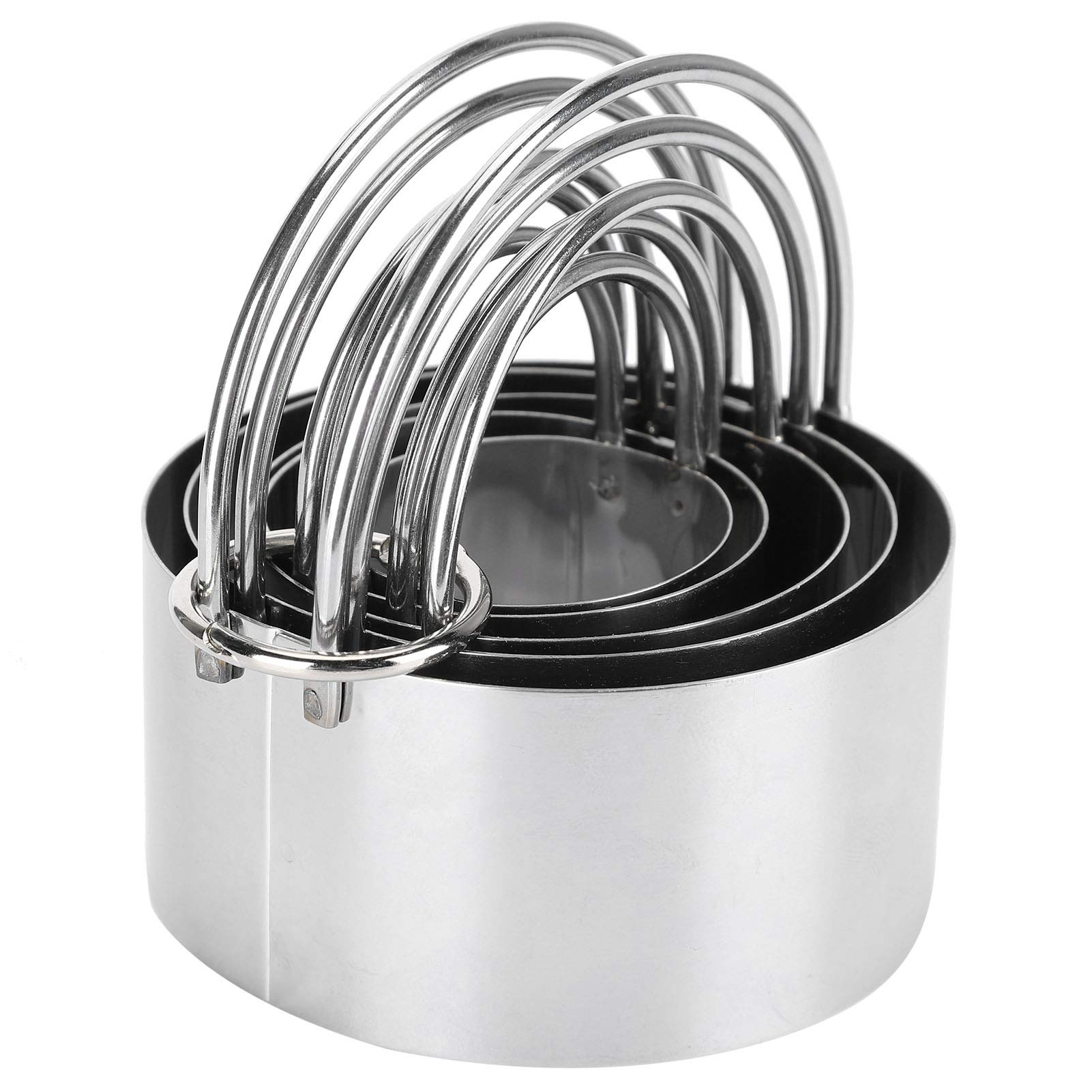 Stainless Steel Biscuit Cutter Set - Rust-Proof & Durable Pastry Dough Cutter for Baking Cookies, Pizza, Bread, Cake - Perfect for Home Kitchen, Bakery & Party Dessert Making