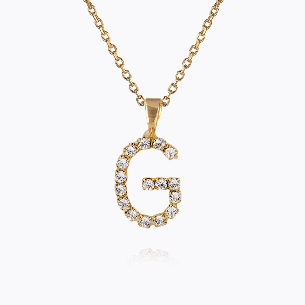 Personalized Mini Letter G Necklace with Crystal Charm - Elegant Initial Jewelry for Women, Perfect for Gifts, Anniversaries & Everyday Wear