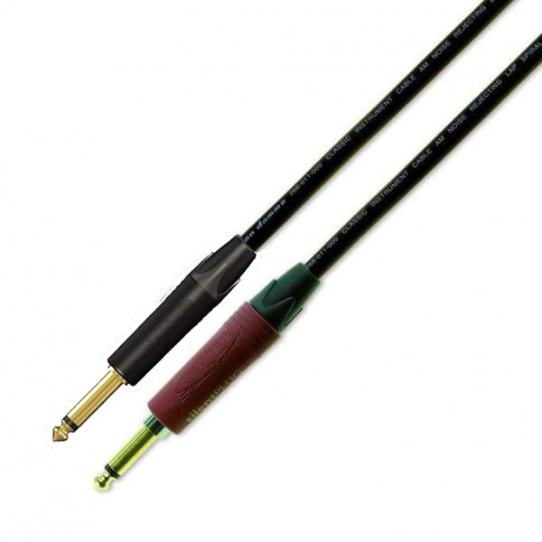 Van Damme Pro Guitar Cable Gold Silent - High-Quality Instrument Cable for Electric Guitar, Bass, and Studio Recording - Perfect for Live Performances, Studio Sessions, and Home Practice