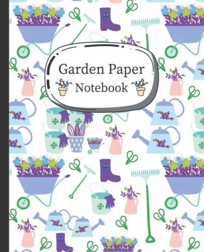 Premium Garden Paper Notebook - 7.5 x 9.25 Inches, 120 Pages | Gardening Journal for Kids & Teens | Perfect for Plant Tracking, Seed Logging & Outdoor Nature Studies