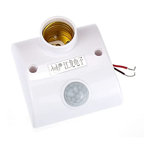 E27 Infrared Motion Sensor PIR Automatic LED Light Bulb Holder Switch - Perfect for Hallways, Closets, and Outdoor Security Lighting