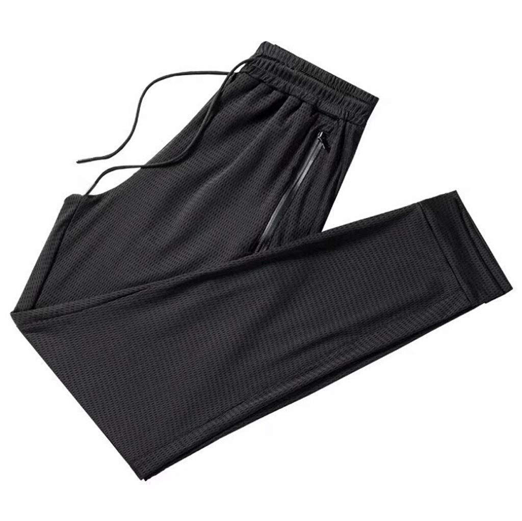 Men's Breathable Summer Sports Pants - Lightweight Loose Fit Air-Conditioning Joggers with 9-Point Design | Perfect for Gym, Running & Casual Wear