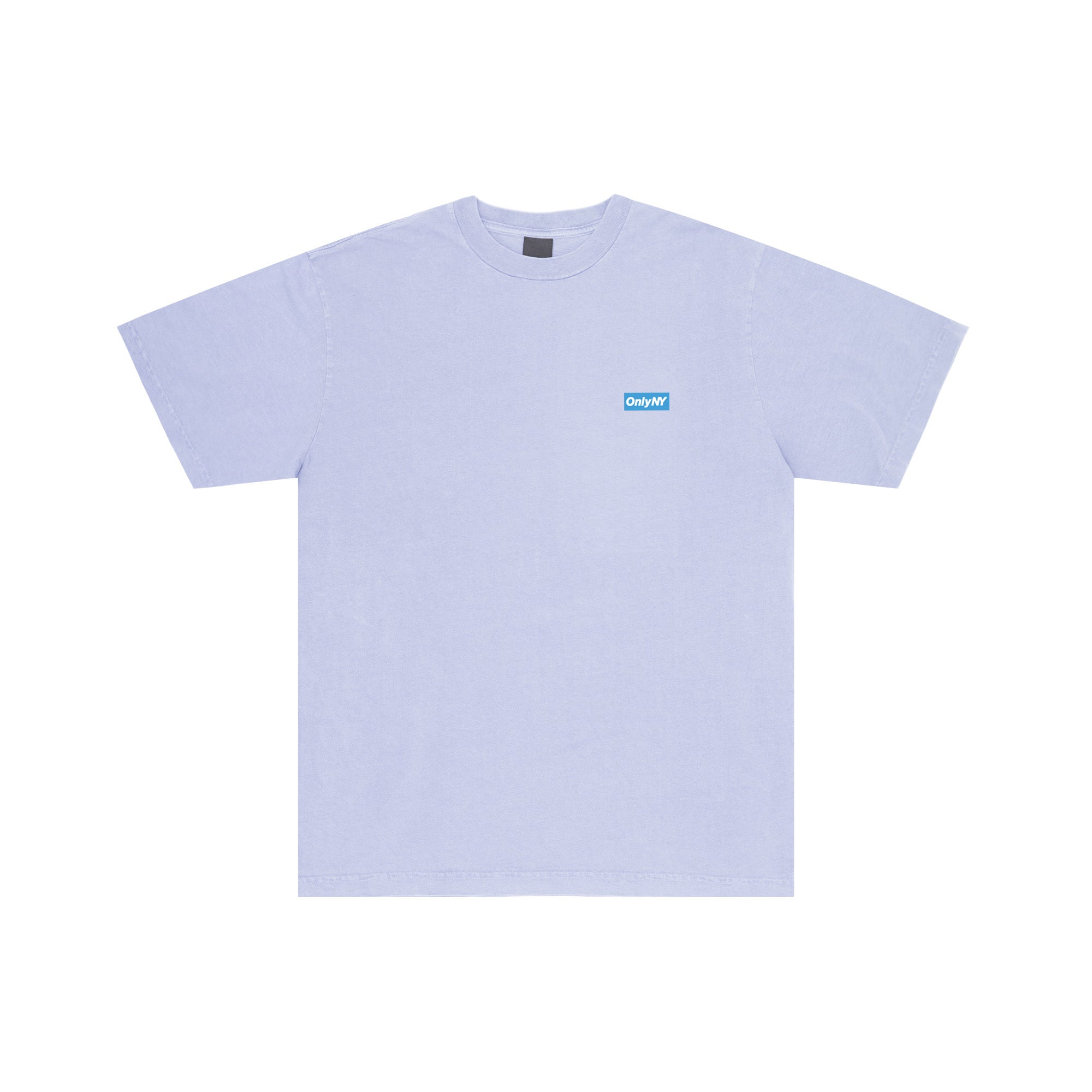 Only NY Block Logo T-Shirt - Soft Cotton Unisex Tee in Lilac | Casual Streetwear for Men & Women