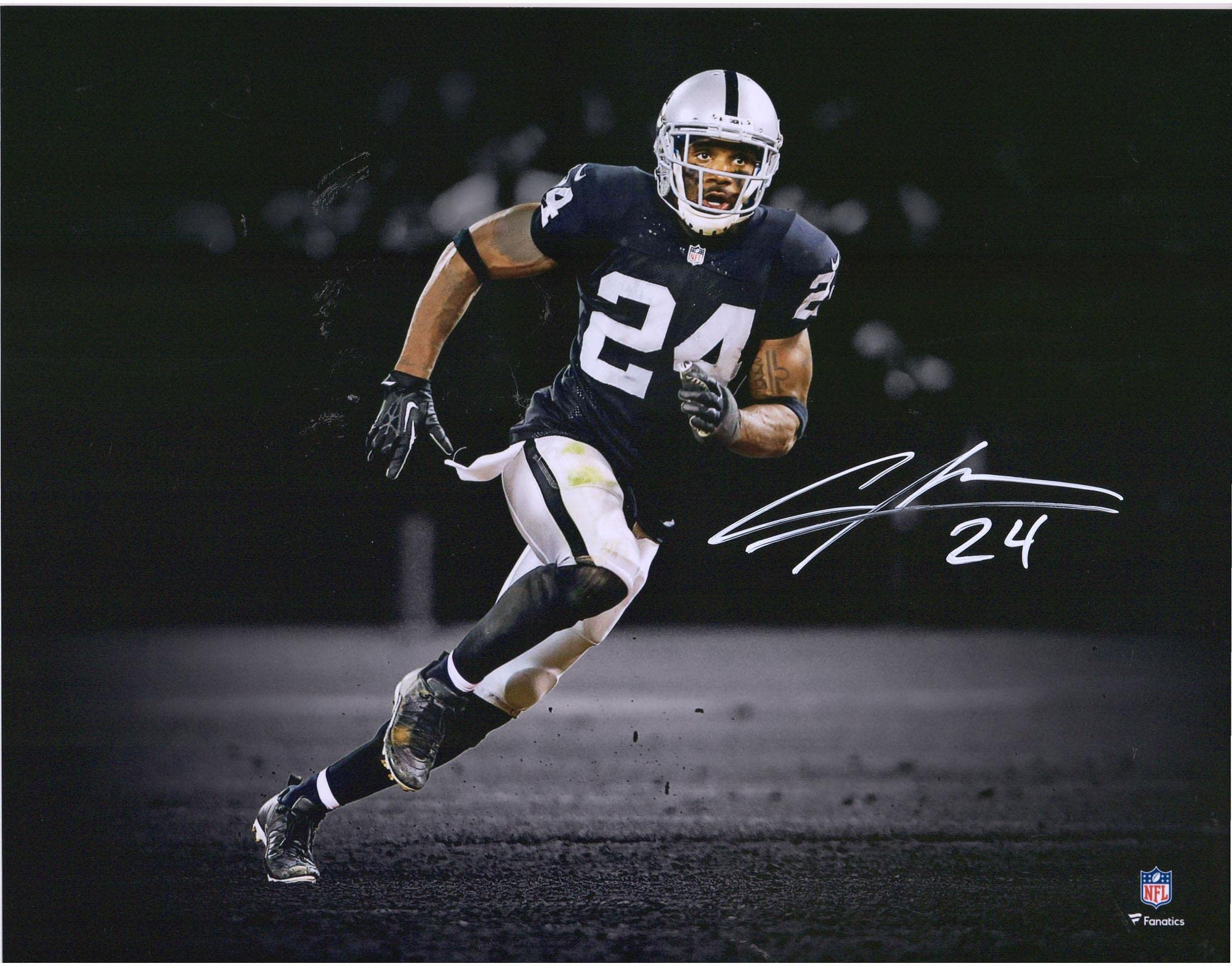 Charles Woodson Oakland Raiders Autographed 11x14 Jersey Spotlight Photograph - Signed NFL Memorabilia for Football Fans & Man Cave Decor