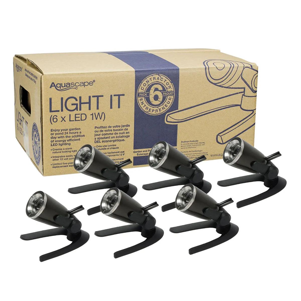 1 Watt LED Spotlight Bulbs - 6 Pack, Bright White Light, Energy Efficient for Indoor/Outdoor Use - Perfect for Home, Garage, Garden, and Security Lighting