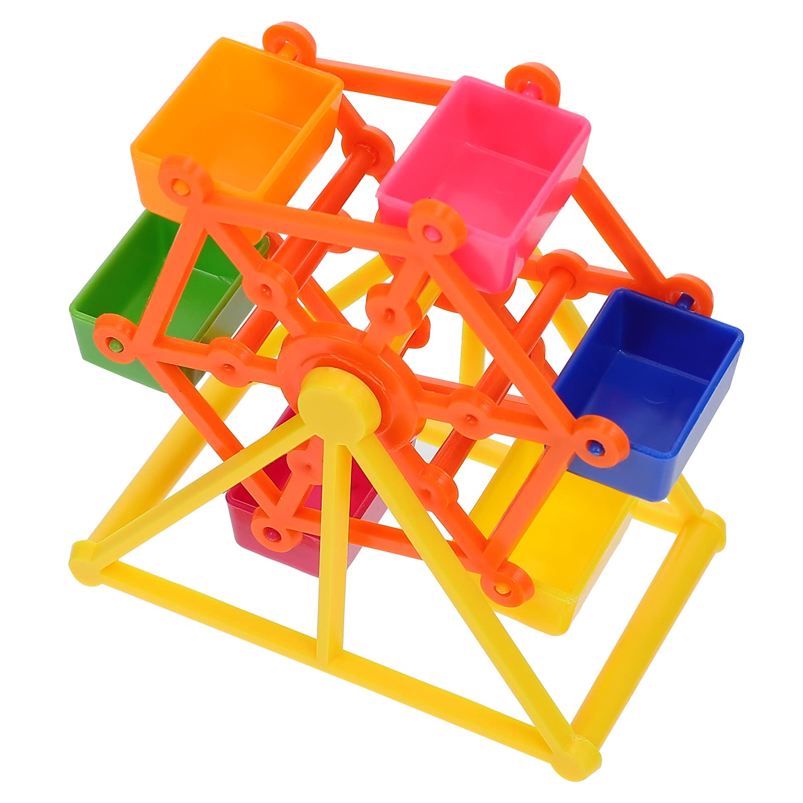Balacoo Ferris Wheel Bird Toy - Chew Training & Foraging Windmill Toy for Parakeets, Small Parrots | Interactive Pet Supplies for Mental Stimulation & Play | Perfect for Cage Enrichment & Training