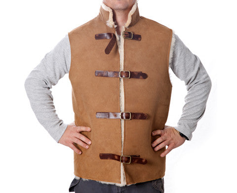 Men's Chestnut Digger Vest - Durable Workwear for Outdoor Activities, Hunting & Hiking - Heavy Duty Utility Vest with Multiple Pockets