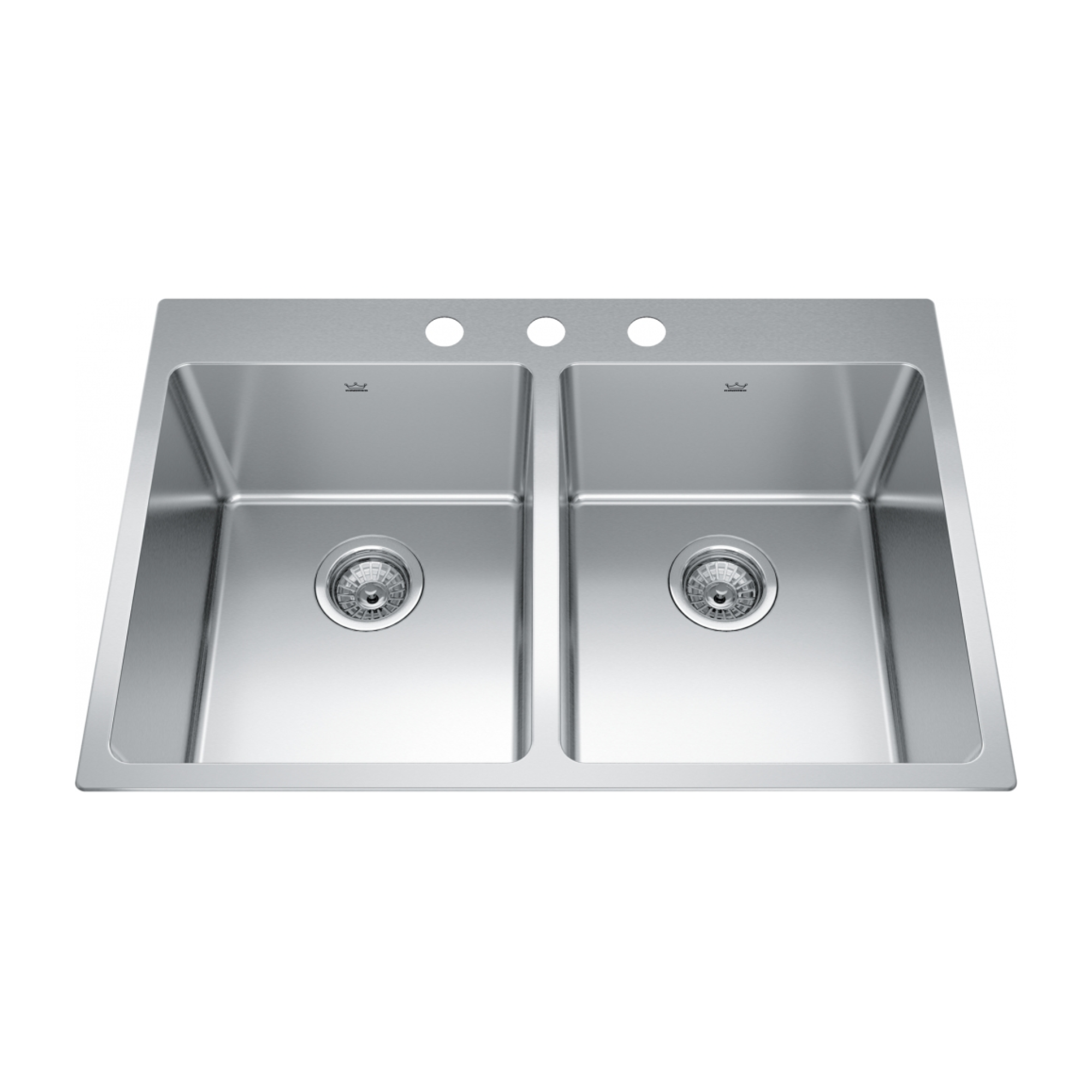 Kindred 31 Brookmore Drop-In Kitchen Sink - BDL2131 9 3N | Stainless Steel Undermount Sink for Modern Kitchens | Perfect for Food Prep, Dishwashing & Entertaining