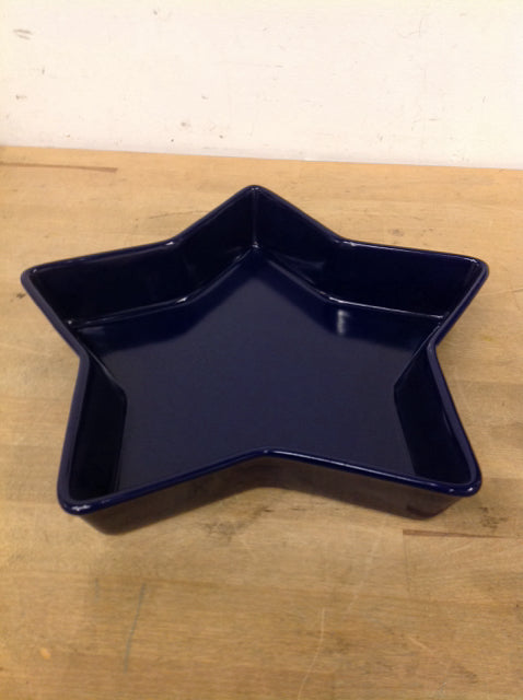 Premium Blue Star Bowl – Durable Ceramic Serving Bowl for Salads, Pasta, Snacks – Perfect for Dining, Entertaining & Kitchen Decor