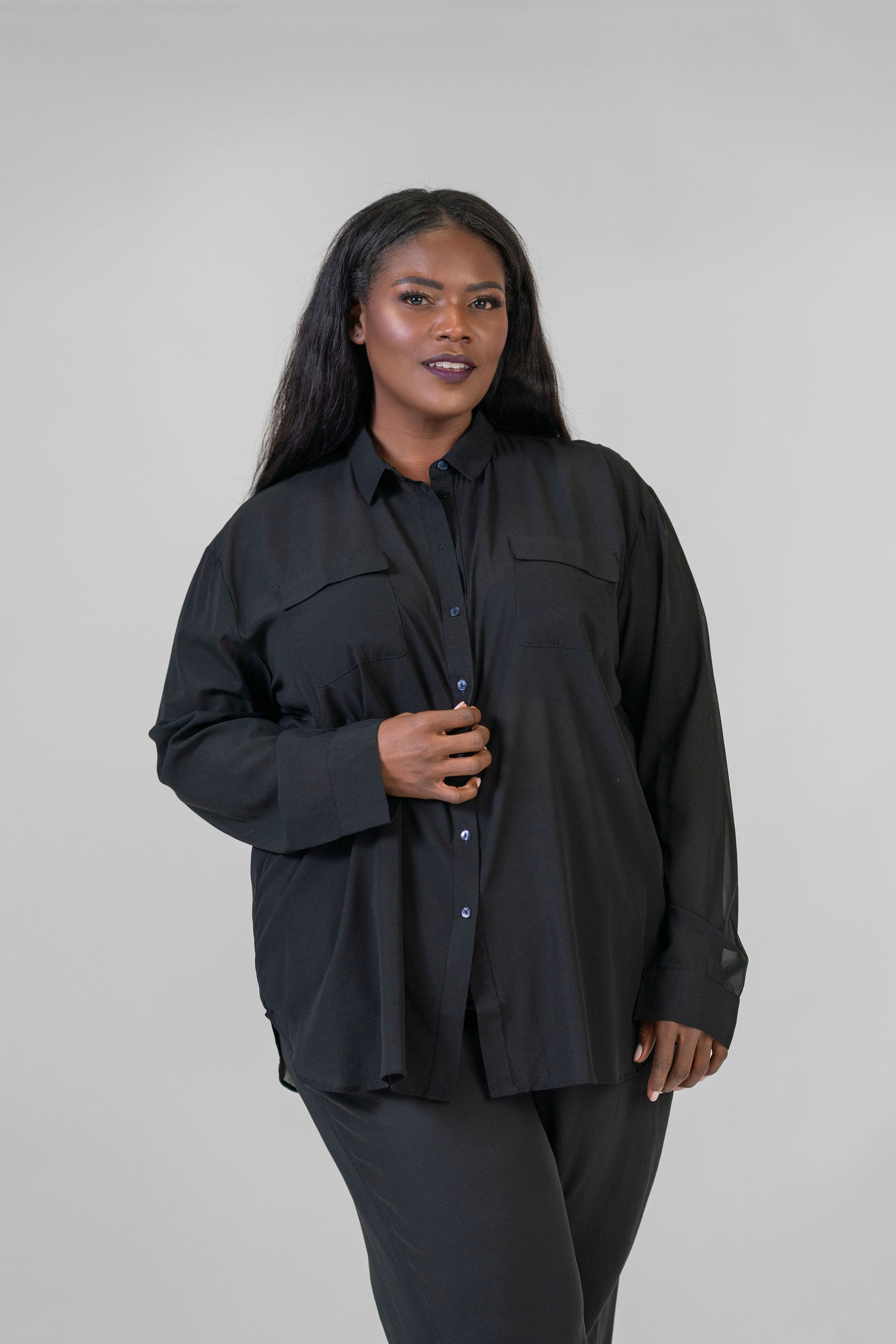 Monte Carlo Chiffon Shirt for Women - Elegant Flowy Blouse for Casual & Office Wear - Perfect for Summer Outfits & Special Occasions